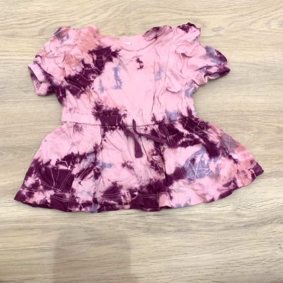 Splendid pink purple tye dyed dress and bloomer set - Picture 2 of 4